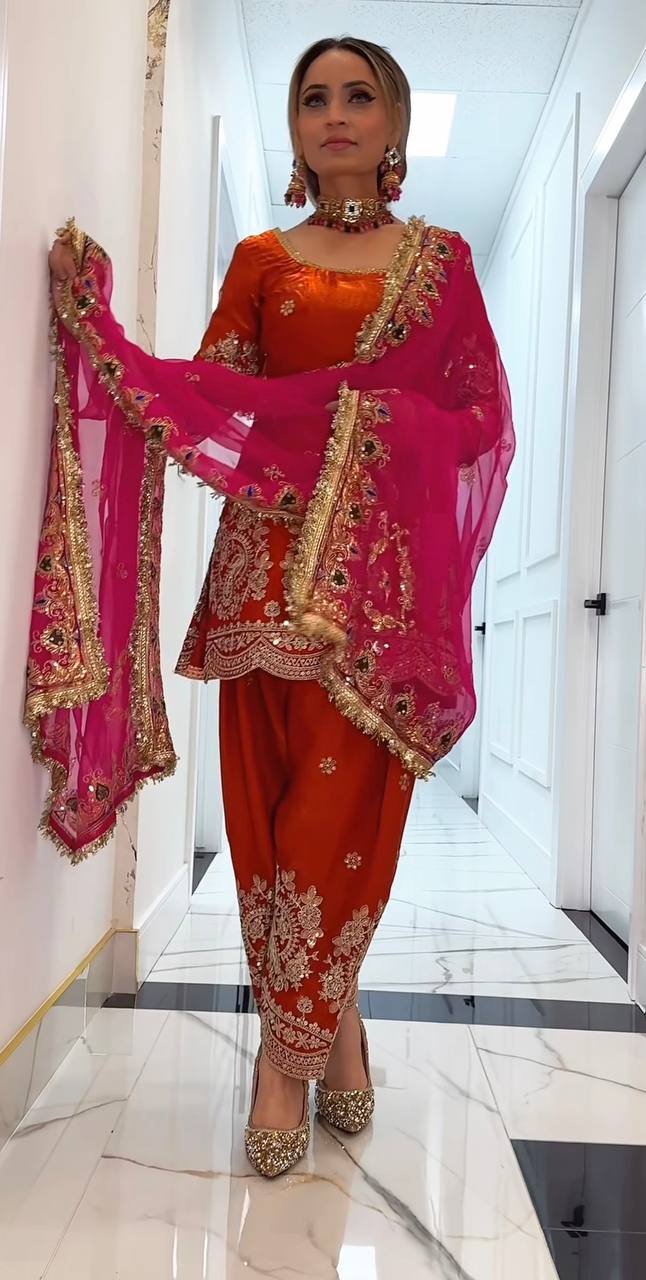 Neo-Classic Sage Couture Salwar Suit